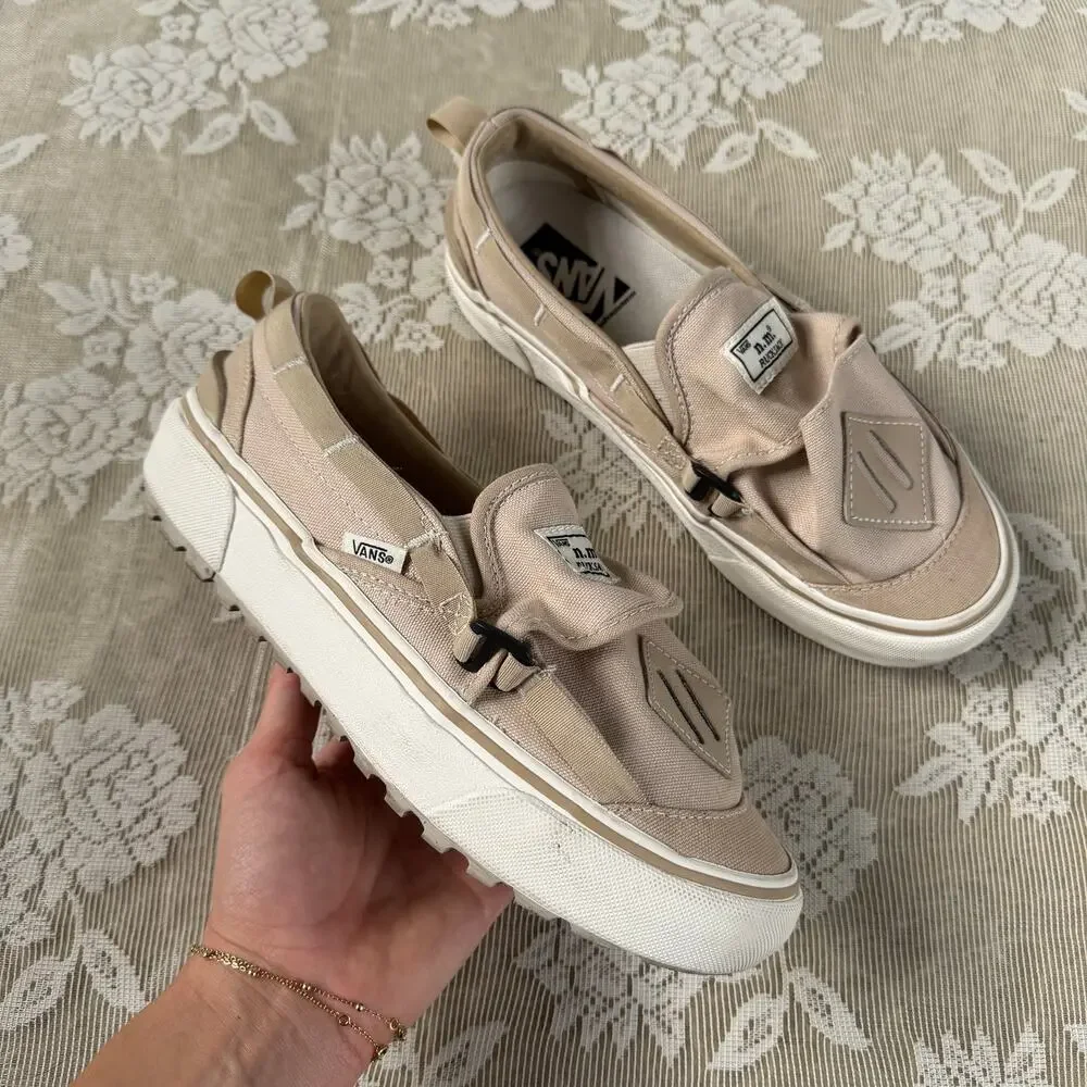 Vans x Nicole McLaughlin Rucksack LX Beige Platform Shoes Women’s 8.5